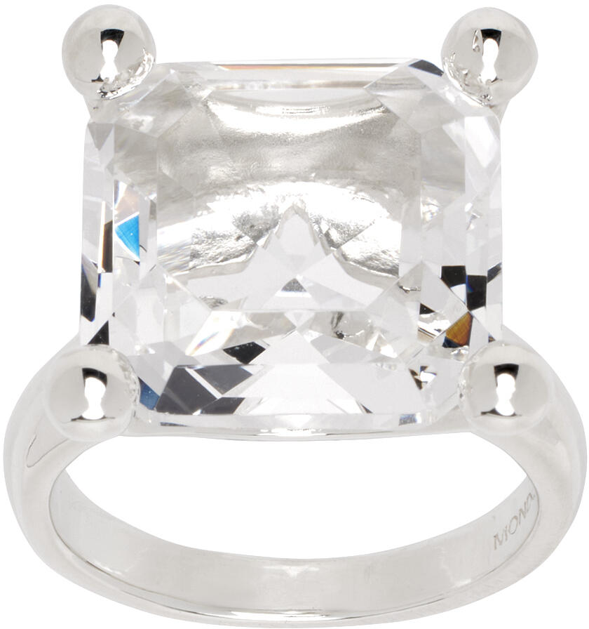 Mondo Mondo Silver Atomic Square Ring Cover