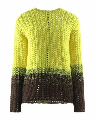 Aviù Woman Sweater Yellow Virgin Wool, Acrylic, Polyamide, Mohair wool Cover