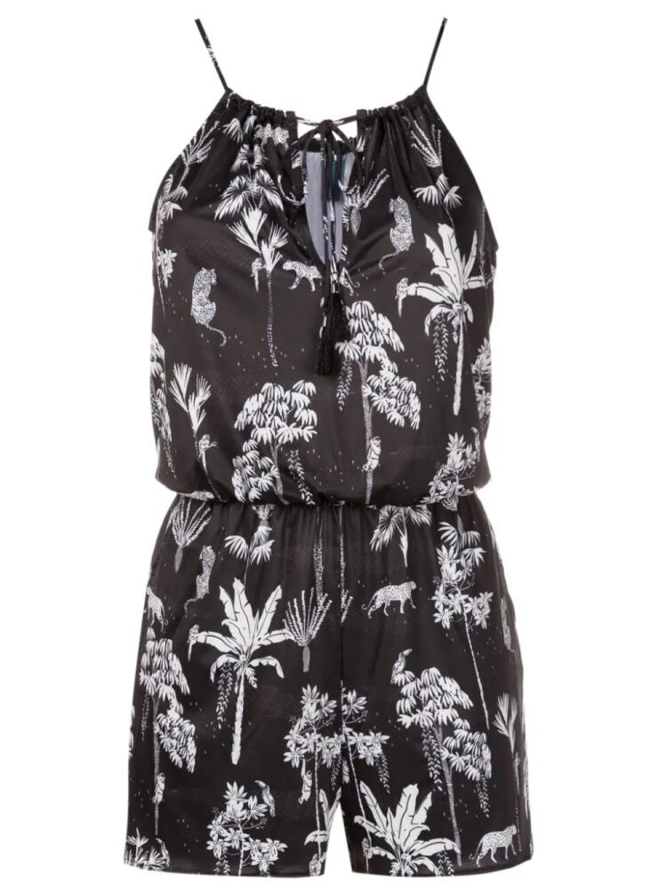 Lygia & Nanny Laya botanical-print playsuit - Black Cover