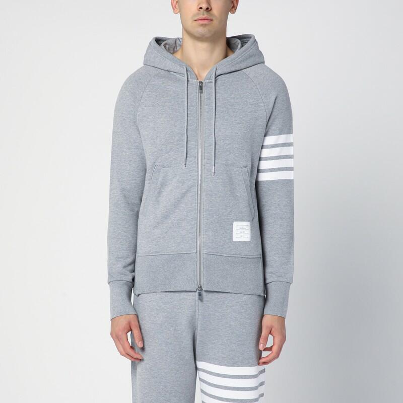 Thom Browne Light grey cotton hoodie Cover