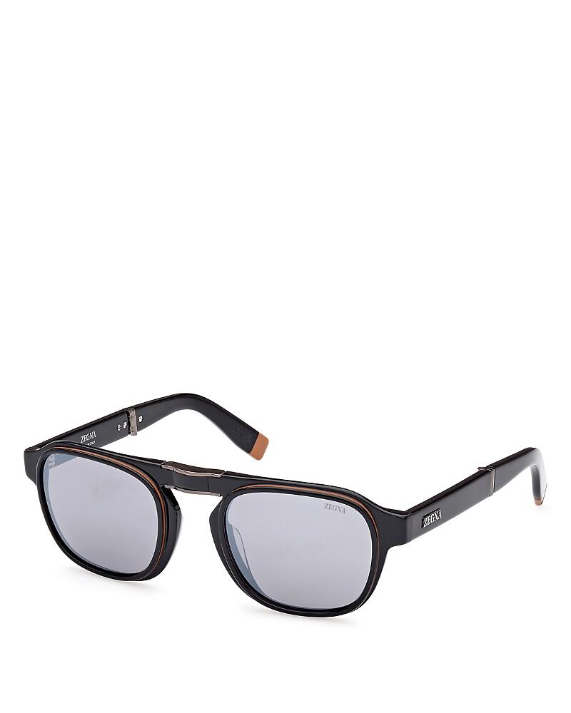 Zegna Round Sunglasses, 53mm Cover