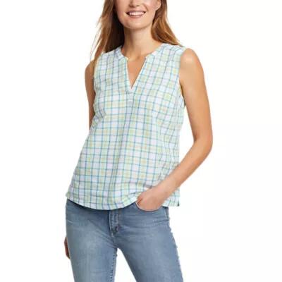 Eddie Bauer Women's Etesian Split-Neck Tank Top Cover