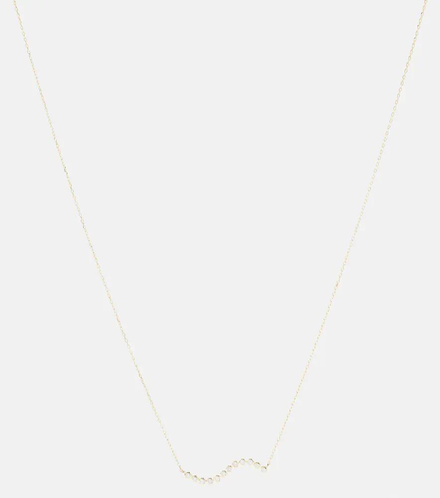 Mateo 14kt gold wave necklace with diamonds Cover