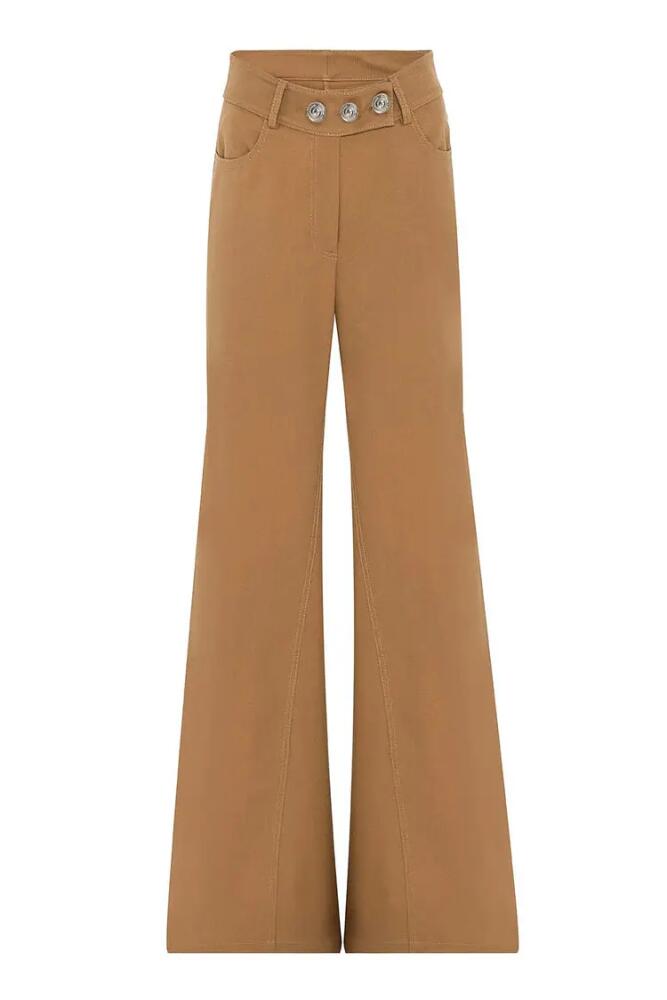 Nocturne Flare Gabardine Pants in Camel Cover