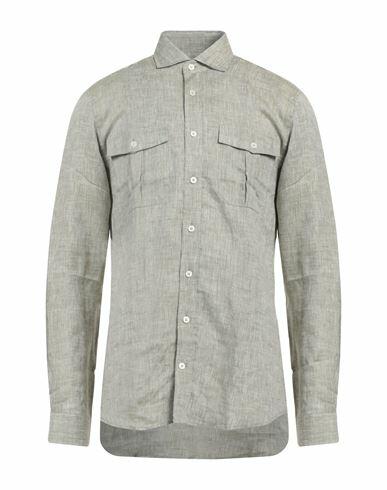 Hackett Man Shirt Sage green Linen Cover