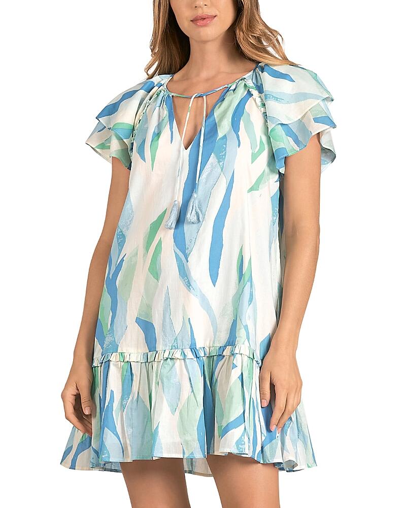 Elan Ruffled Mini Dress Cover