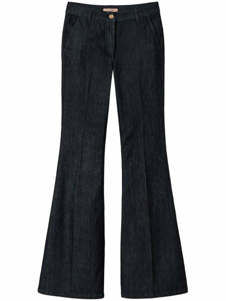 TWINSET pressed-crease flared jeans - Blue Cover