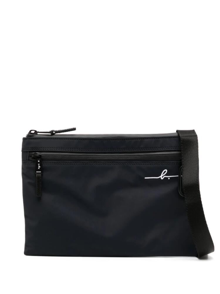 agnès b. rectangle messenger bag - Black Cover