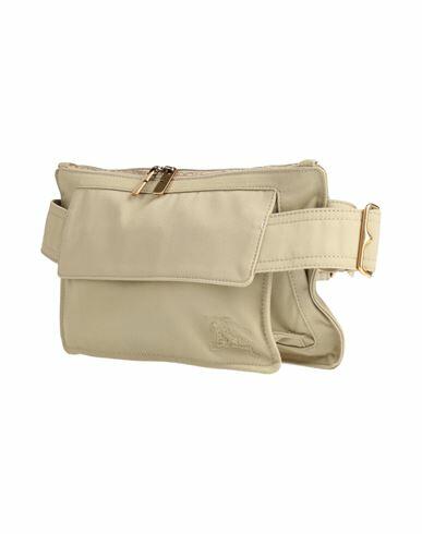 Burberry Man Belt bag Sage green Polyester, Cotton Cover