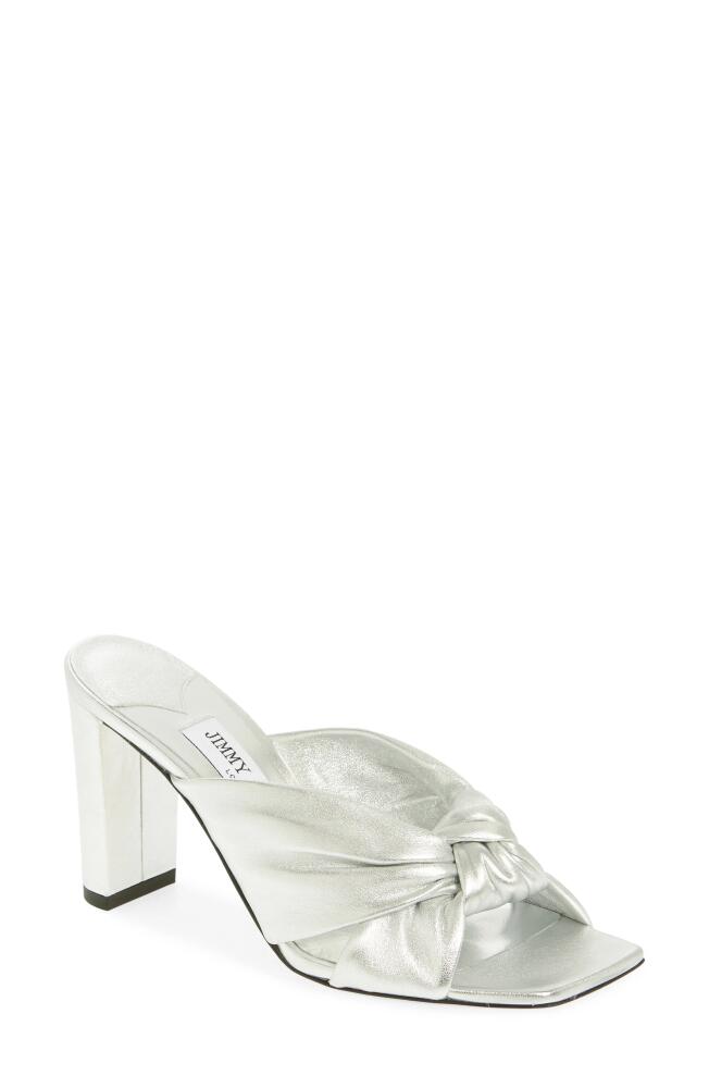 Jimmy Choo Avenue Slide Sandal in Silver Cover