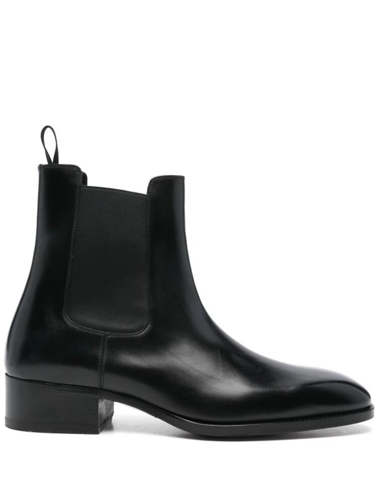 TOM FORD 40mm leather Chelsea boots - Black Cover