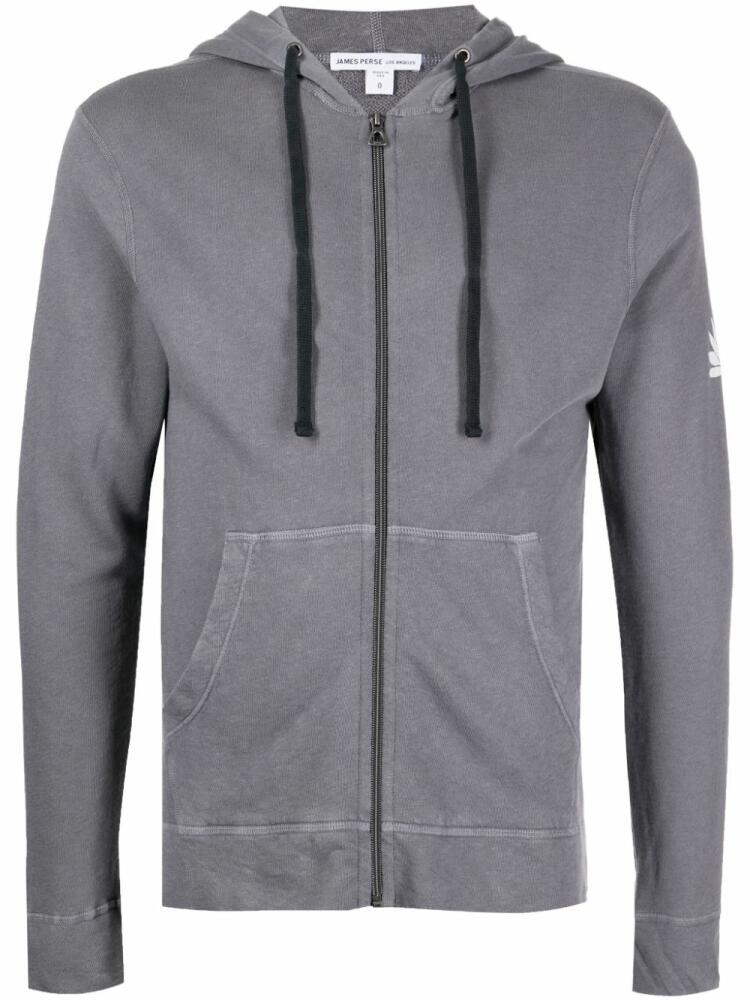 James Perse Malibu Shoreline zip-up hoodie - Grey Cover