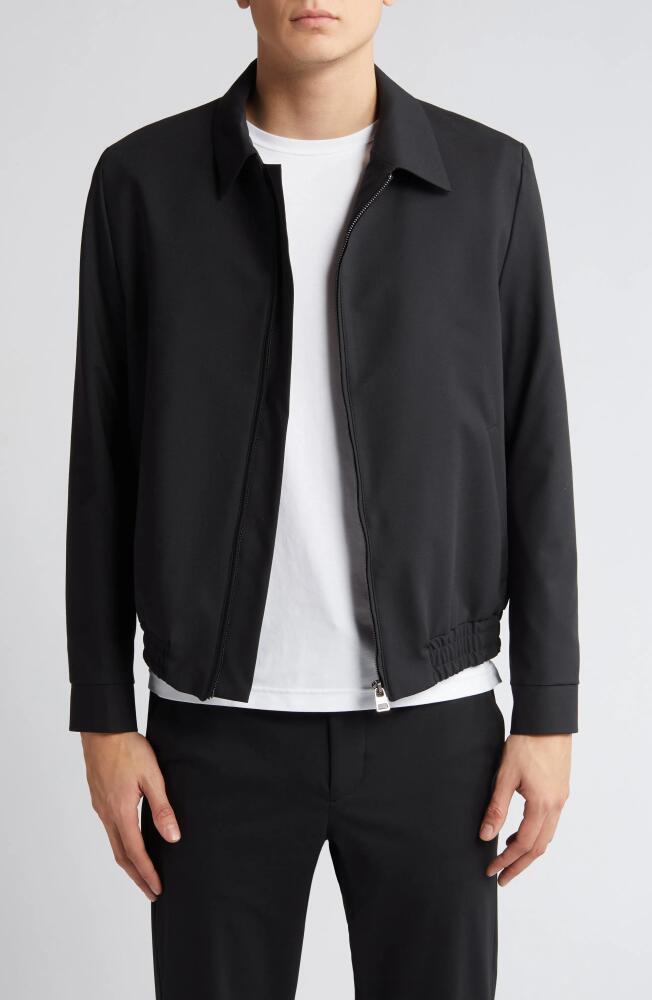 HUGO Helly Slim Fit Zip-Up Jacket in Black Cover