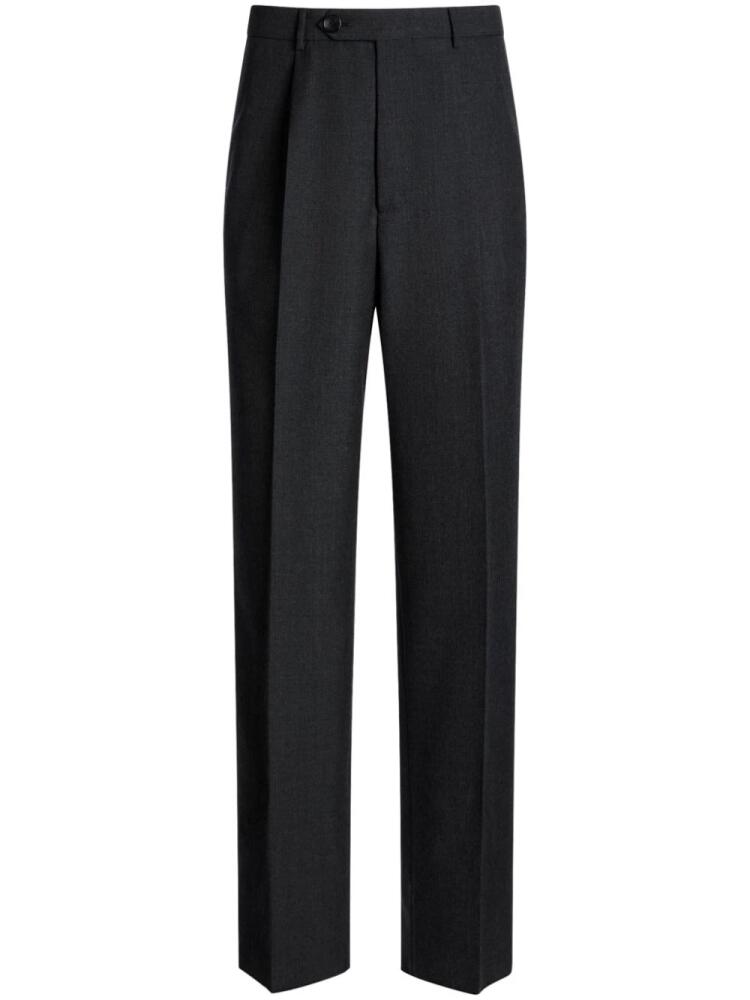 Bally pleated wool chino trousers - Grey Cover