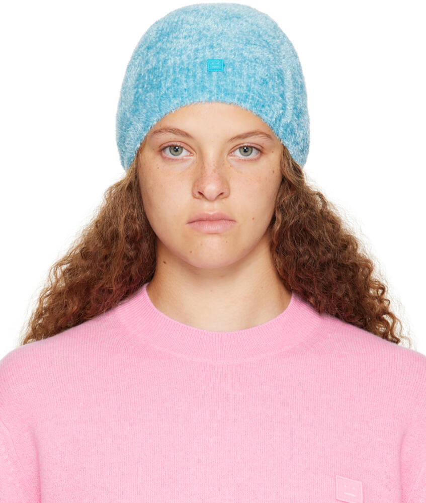 Acne Studios Blue Patch Beanie Cover