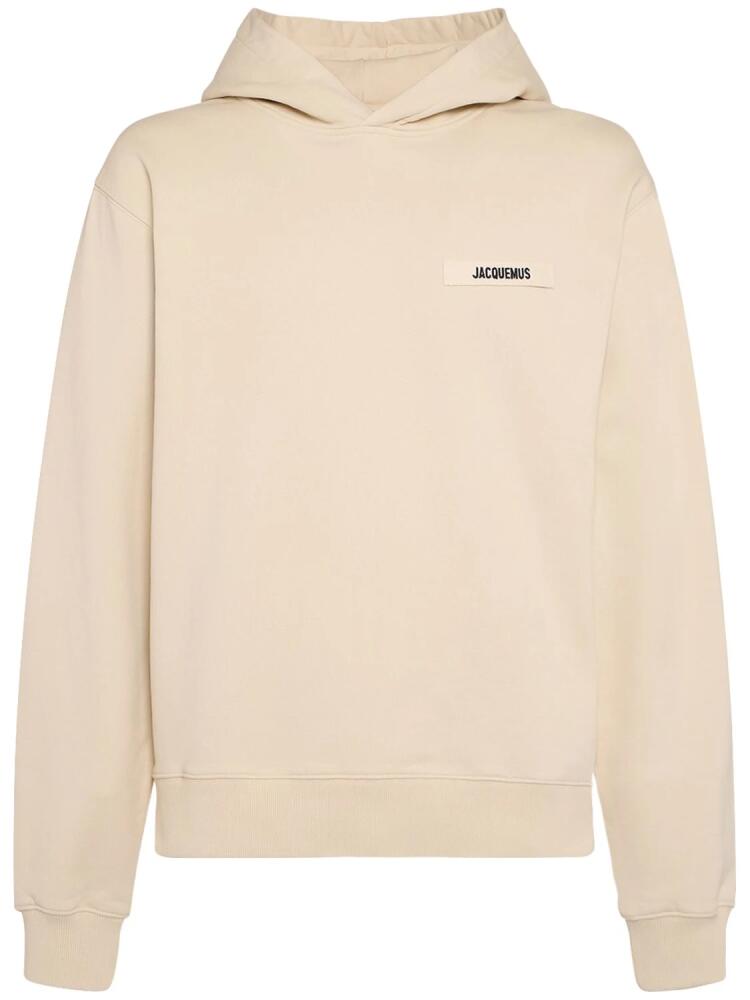 JACQUEMUS Le Hoodie Gros Grain Cotton Sweatshirt Cover