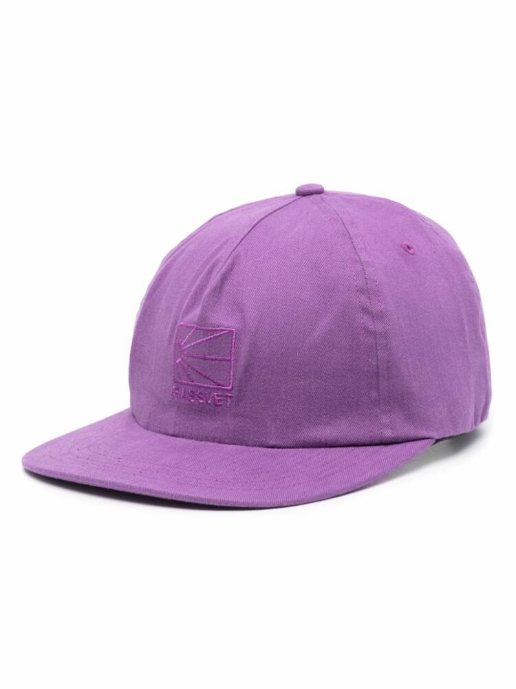 RASSVET embroidered-logo cotton baseball cap - Purple Cover