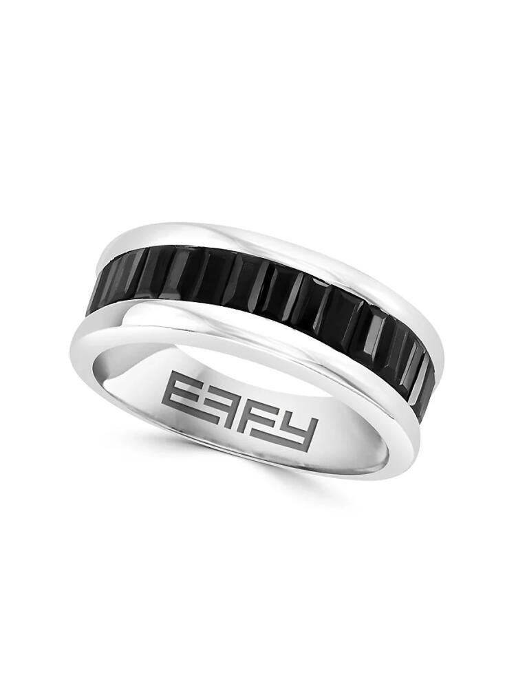 Effy Men's Sterling Silver & Black Spinel Ring Cover