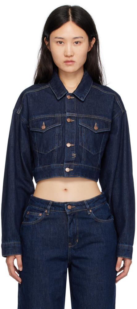 Ksubi Navy Kommand Denim Jacket Cover