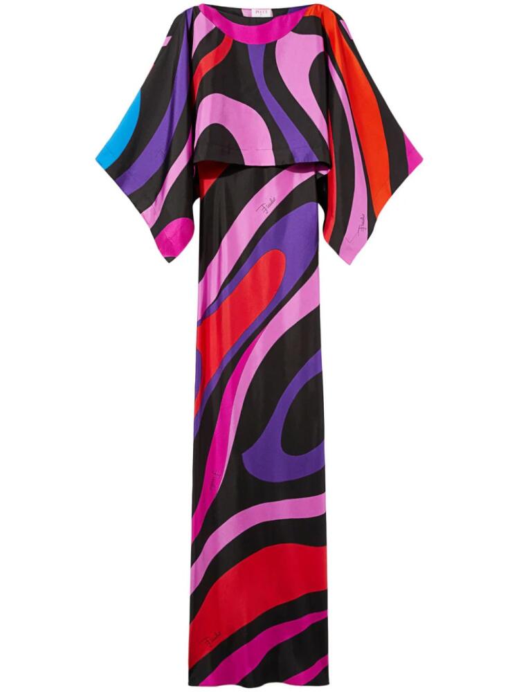 PUCCI Iride-print silk gown - Pink Cover