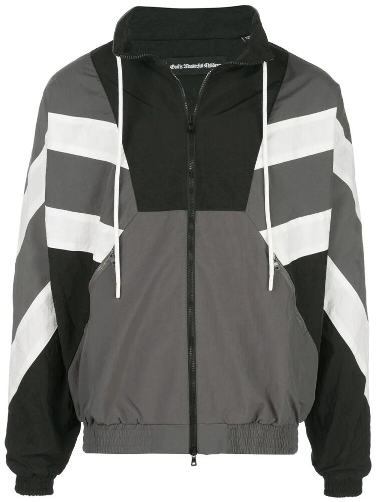 God's Masterful Children Superstar striped jacket - Grey Cover