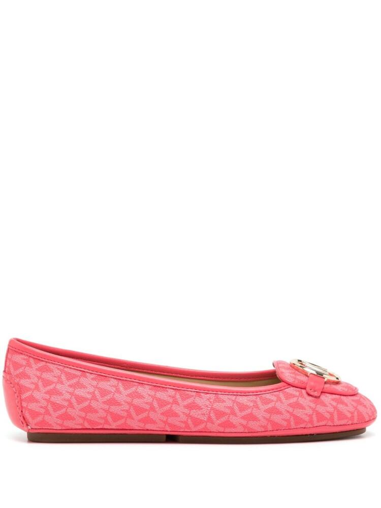 Michael Kors Lillie logo-plaque Moccasins - Pink Cover