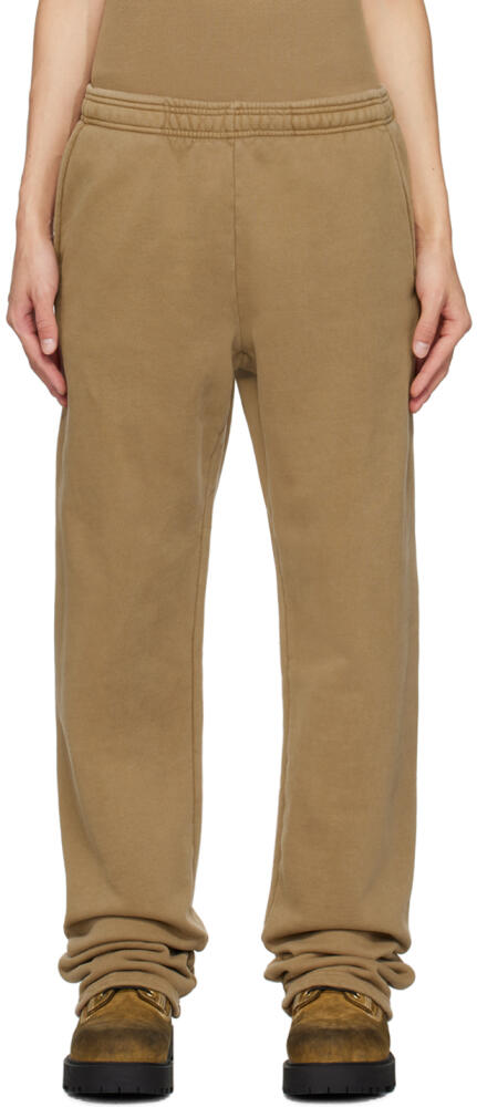 Entire Studios Taupe Straight-Leg Sweatpants Cover