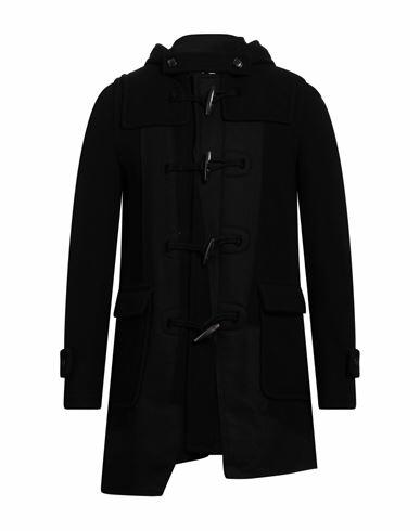 Comme Des Garçons Man Coat Black Wool, Nylon Cover