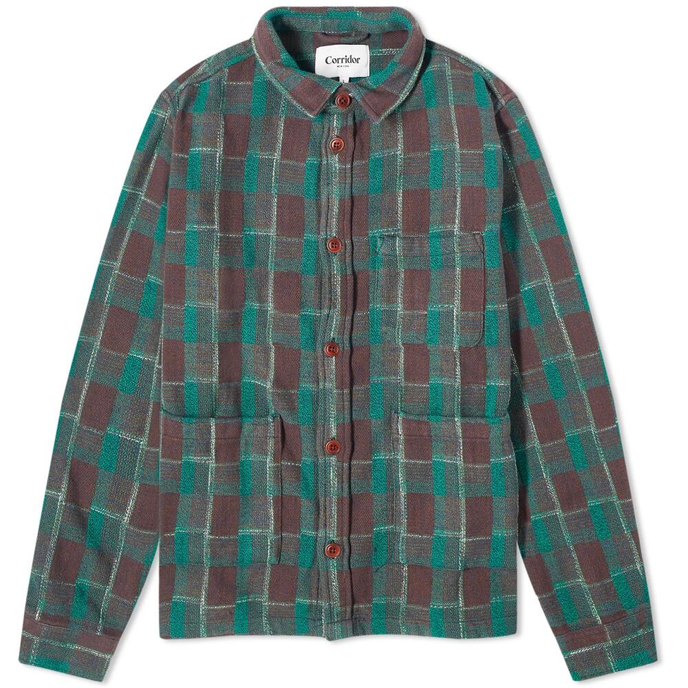 Corridor Men's Misty Morning Overshirt in Green Cover