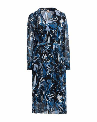 Boss Woman Midi dress Blue Polyester Cover