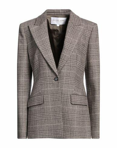 Michael Kors Collection Woman Blazer Beige Virgin Wool, Elastane Cover