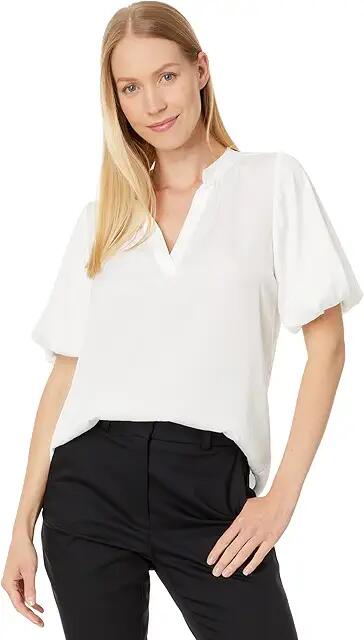 Vince Camuto Quarter Puff Sleeve Blouse (New Ivory) Women's Clothing Cover