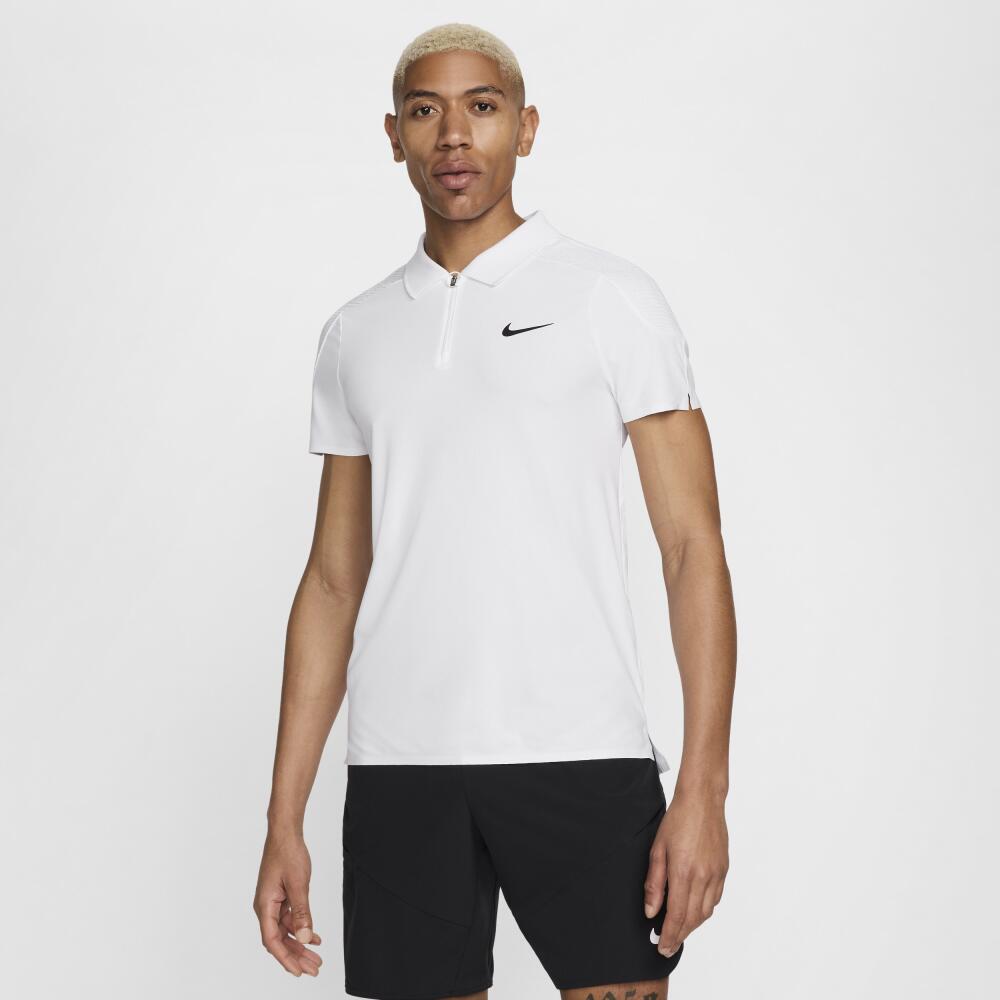 Nike Men's Court Slam Dri-FIT ADV Tennis Polo in White Cover