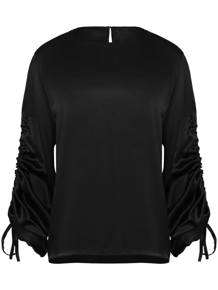 Uma | Raquel Davidowicz Celulose silk blouse - Black Cover