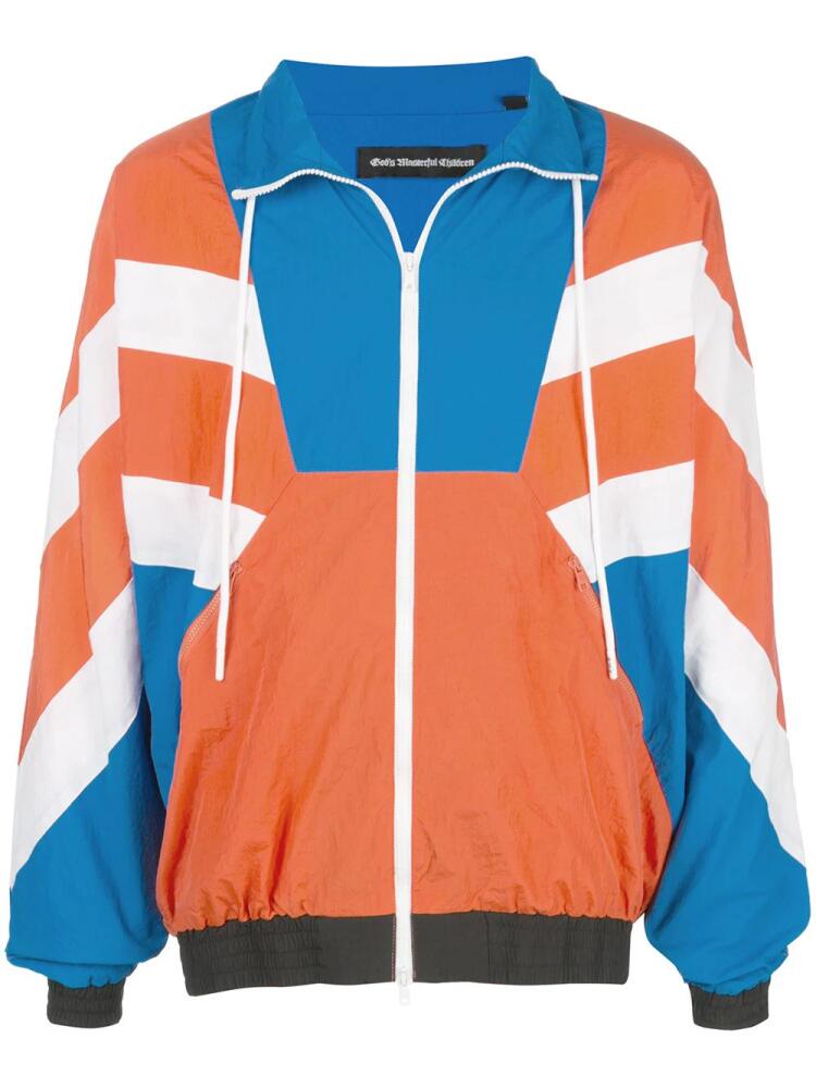 God's Masterful Children Superstar striped jacket - Orange Cover