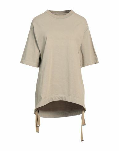 Khrisjoy Woman T-shirt Khaki Cotton Cover