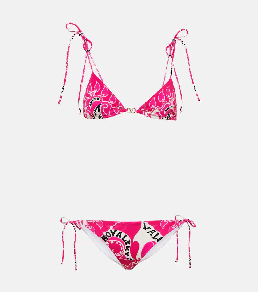 Valentino Printed traingle bikini Cover