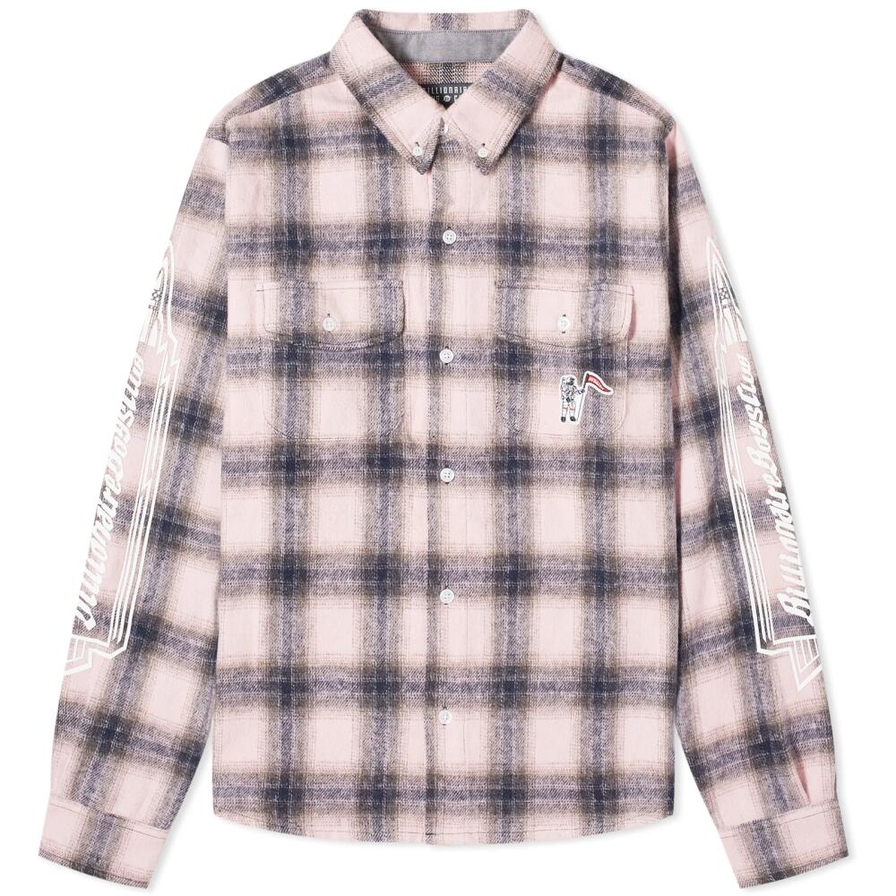 Billionaire Boys Club Men's Check Shirt in Pink Cover