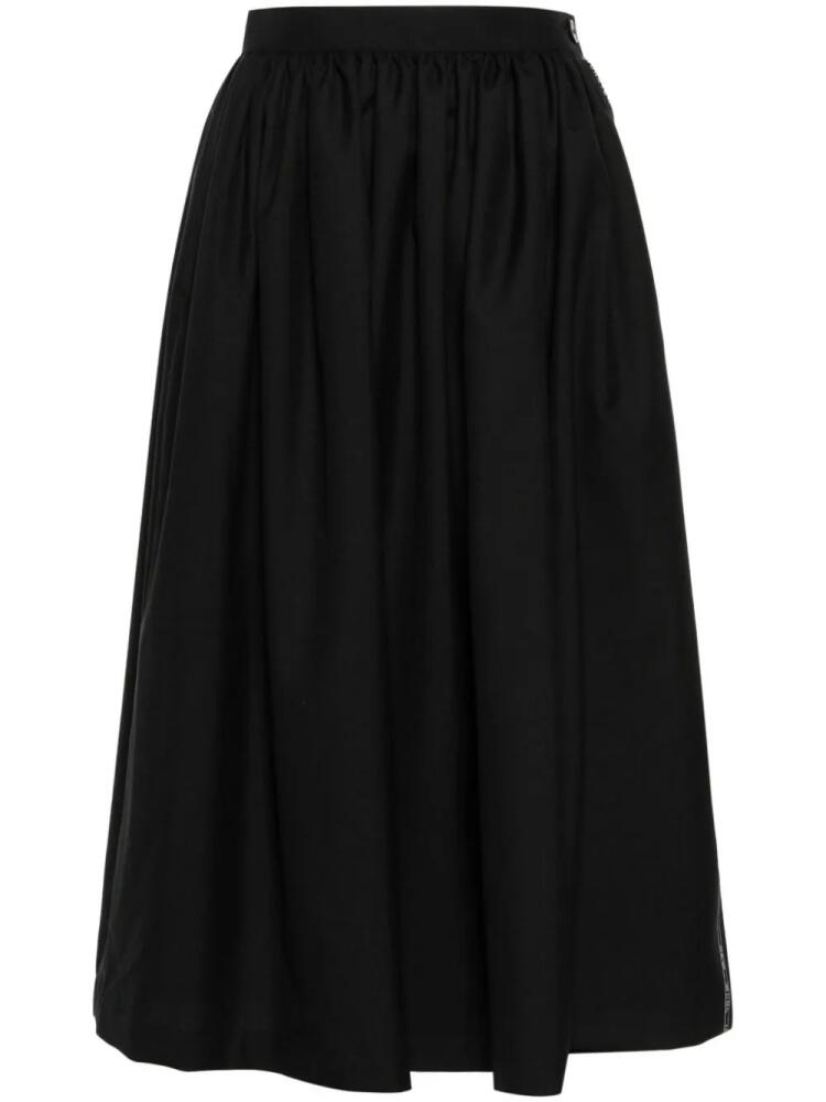 Comme Des Garçons wool pleated midi skirt - Black Cover