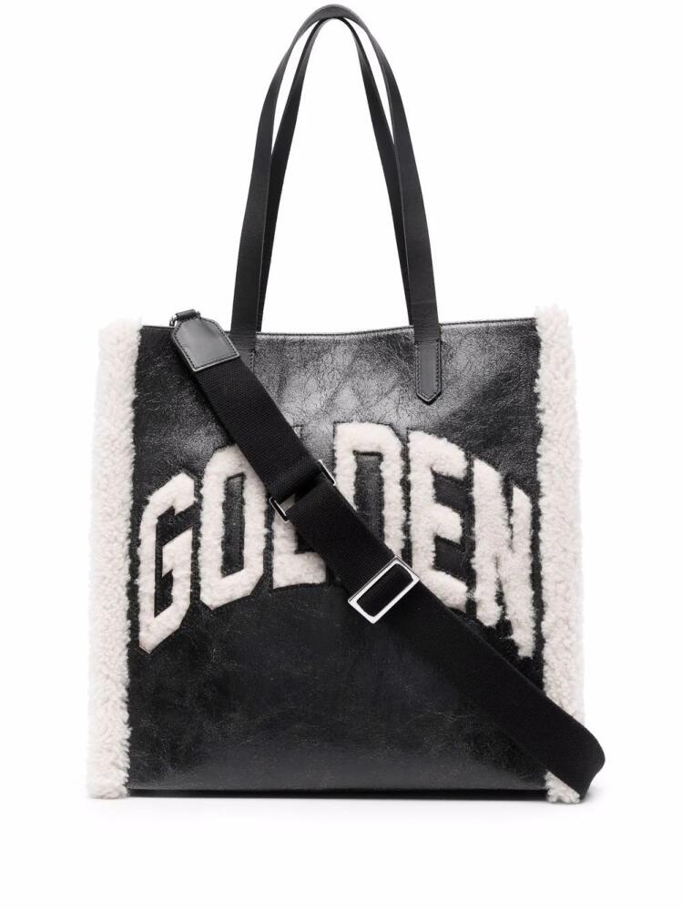 Golden Goose California faux-shearling tote bag - Black Cover