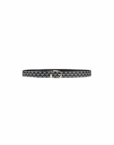 Emporio Armani Woman Belt Midnight blue Polyester, PVC - Polyvinyl chloride Cover