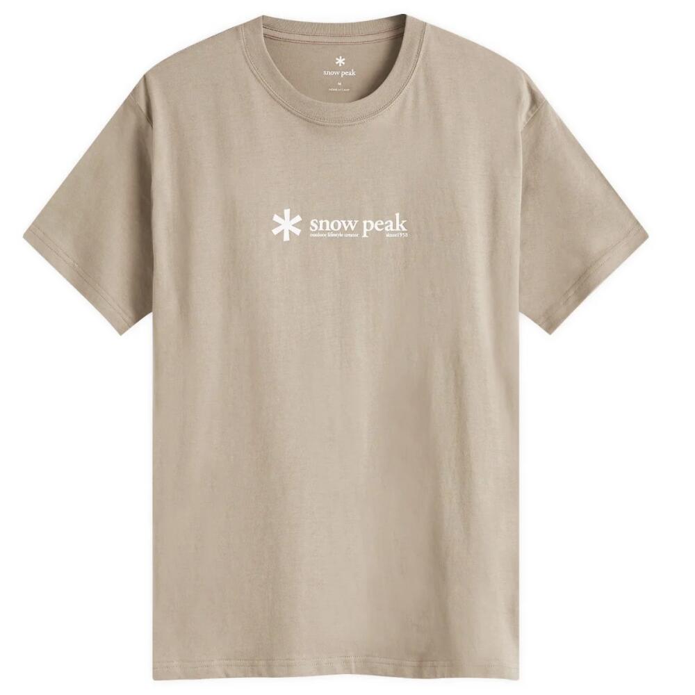 Snow Peak Men's Chest Logo T-Shirt in Pro Green Cover