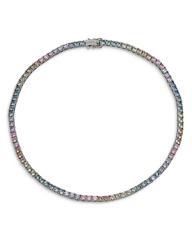 Kurt Geiger London Pastel Cubic Zirconia Tennis Necklace, 16 Cover