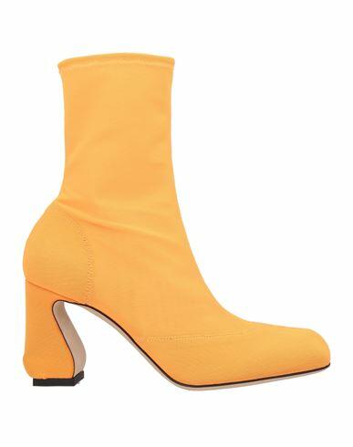 Si Rossi By Sergio Rossi Woman Ankle boots Orange Textile fibers Cover