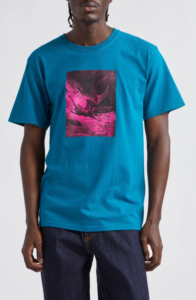 Noah Get Back Up Graphic T-Shirt in Teal Cover