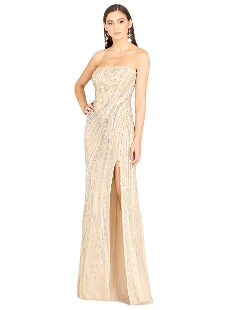 LARA New York Freddy Strapless Beaded Gown in Nudesilver Cover