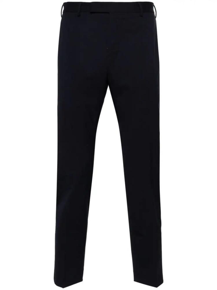 PT Torino concealed-fastening tapered trousers - Blue Cover