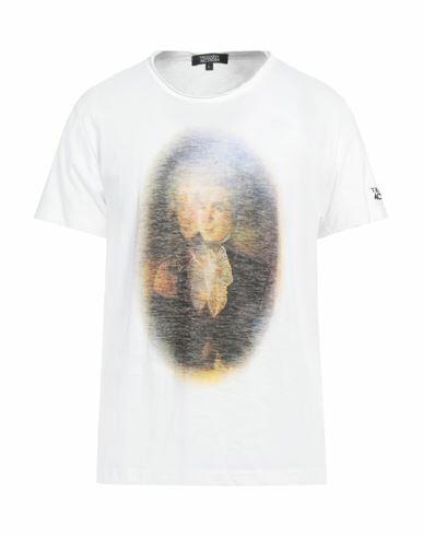 Trussardi Action Man T-shirt White Cotton, Viscose Cover