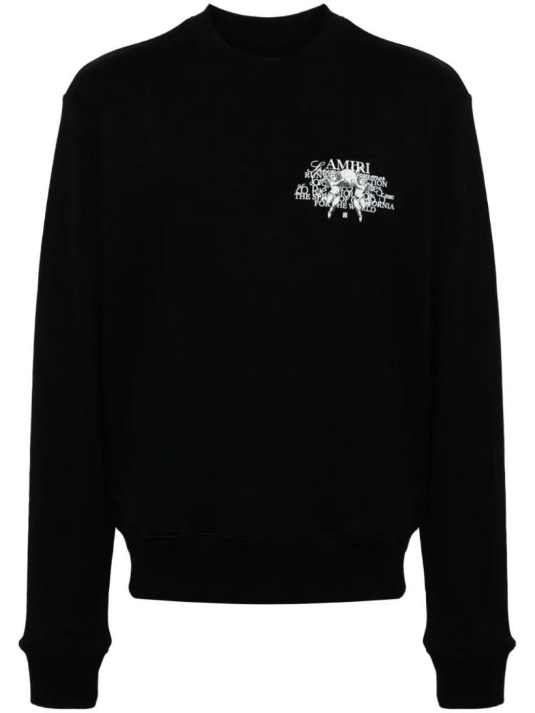 AMIRI logo-print cotton sweatshirt - Black Cover