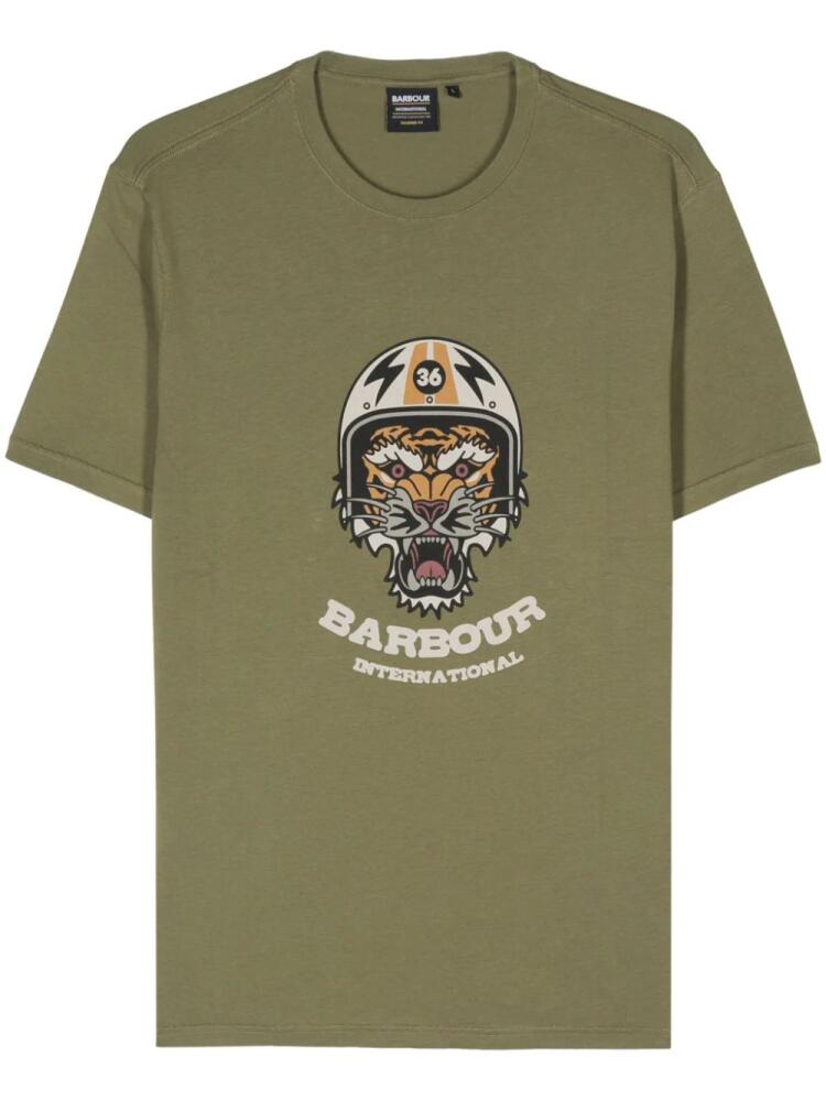 Barbour International Socket cotton T-shirt - Green Cover